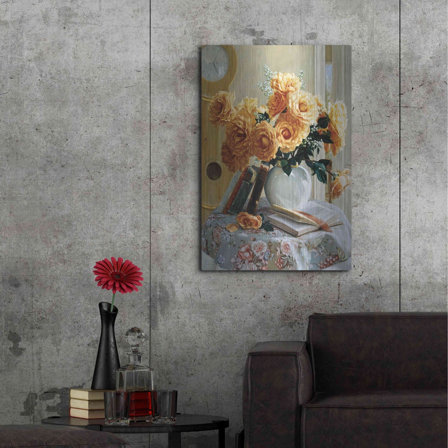 Luxe Metal Art 'Five-O-Five' by Robin Anderson, Metal Wall Art,24x36