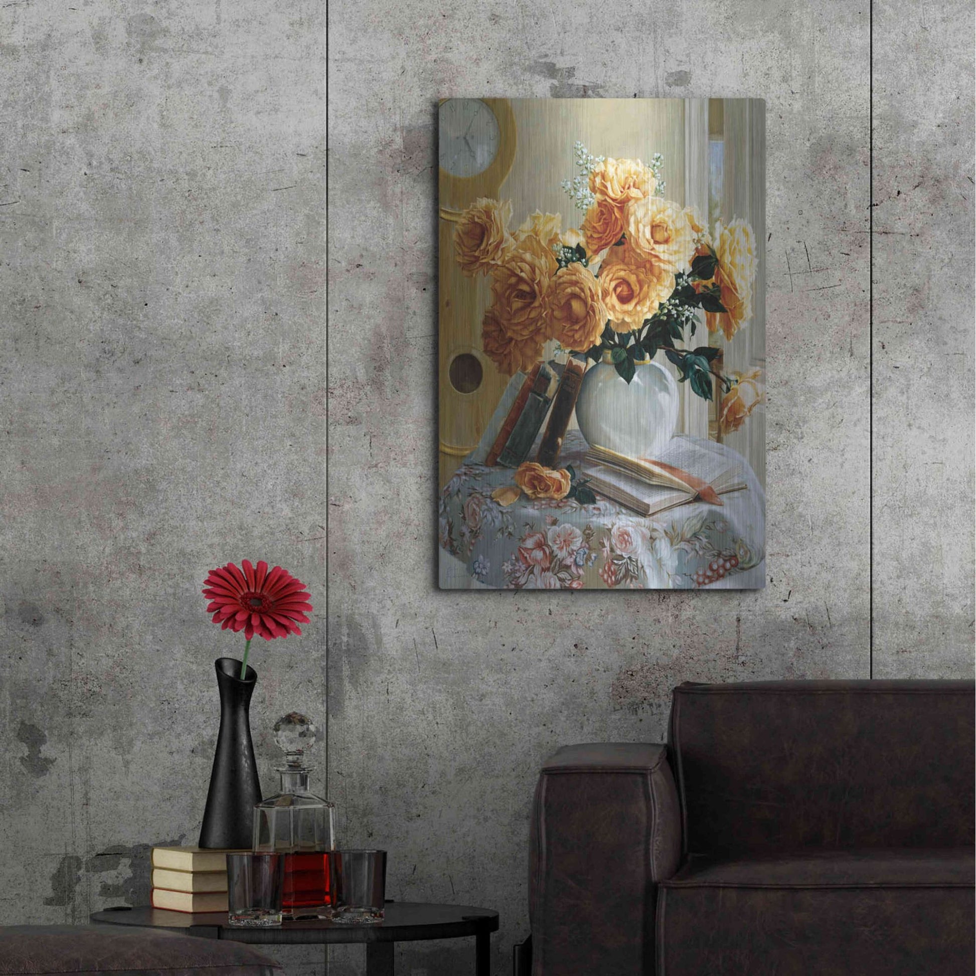 Luxe Metal Art 'Five-O-Five' by Robin Anderson, Metal Wall Art,24x36