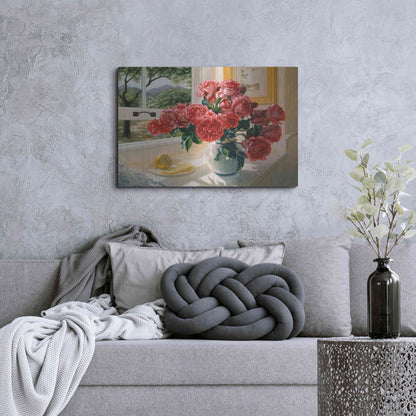 Luxe Metal Art 'Hot Pink Roses' by Robin Anderson, Metal Wall Art,36x24