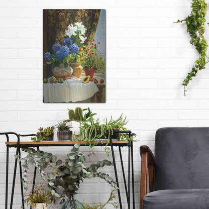 Luxe Metal Art ' Summer garden' by Robin Anderson, Metal Wall Art,12x16