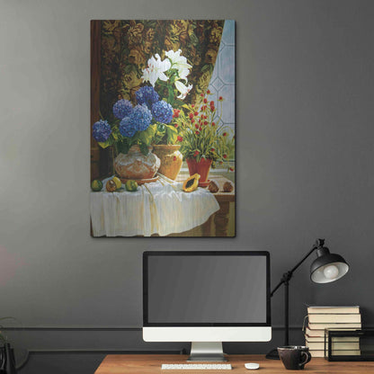 Luxe Metal Art ' Summer garden' by Robin Anderson, Metal Wall Art,24x36