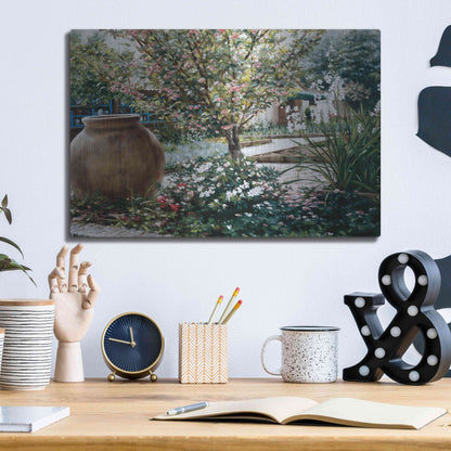 Luxe Metal Art 'The Cottage' by Robin Anderson, Metal Wall Art,16x12