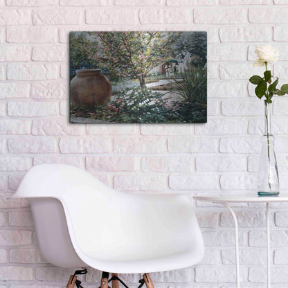 Luxe Metal Art 'The Cottage' by Robin Anderson, Metal Wall Art,24x16