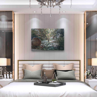 Luxe Metal Art 'The Cottage' by Robin Anderson, Metal Wall Art,36x24