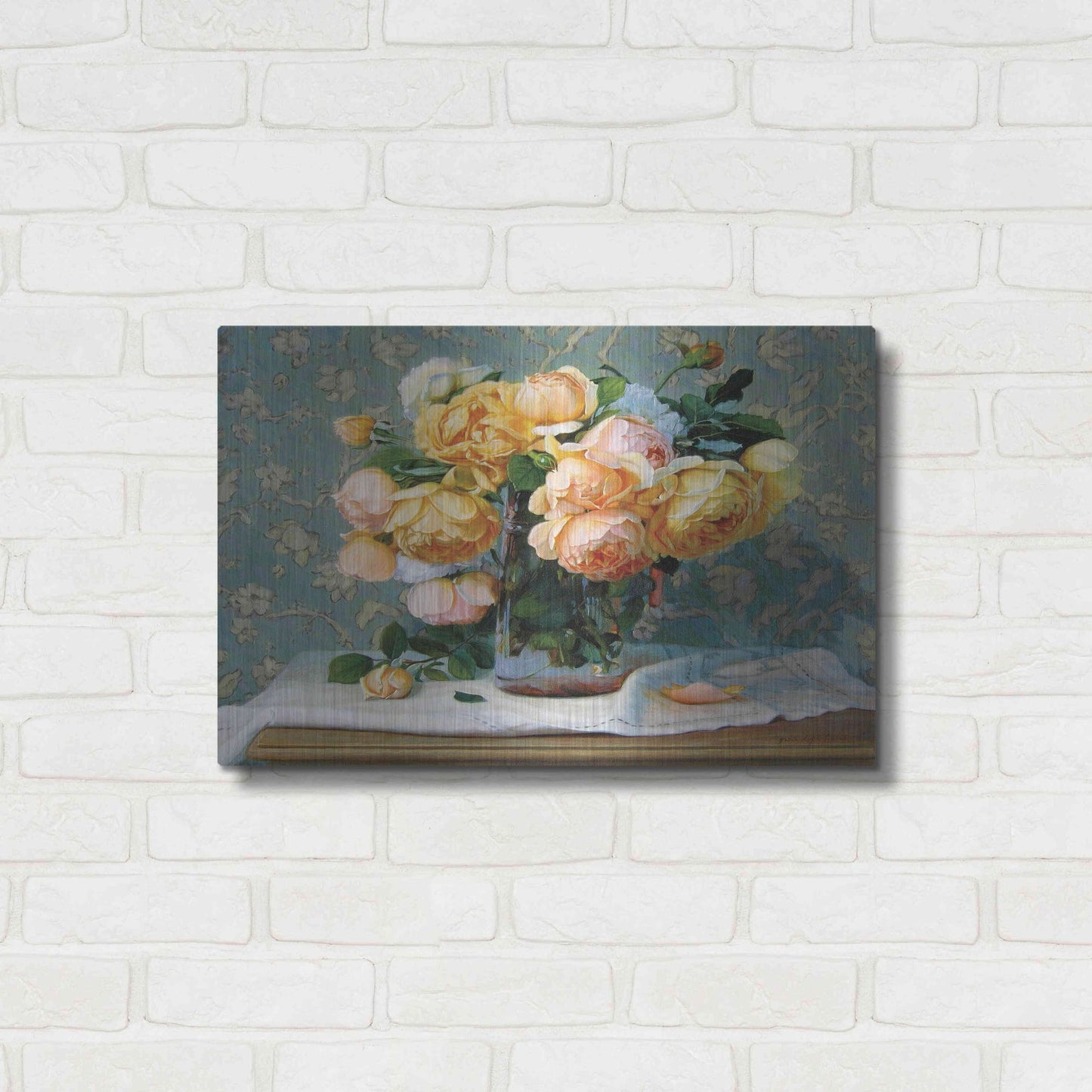 Luxe Metal Art 'Sherrie' by Robin Anderson, Metal Wall Art,24x16