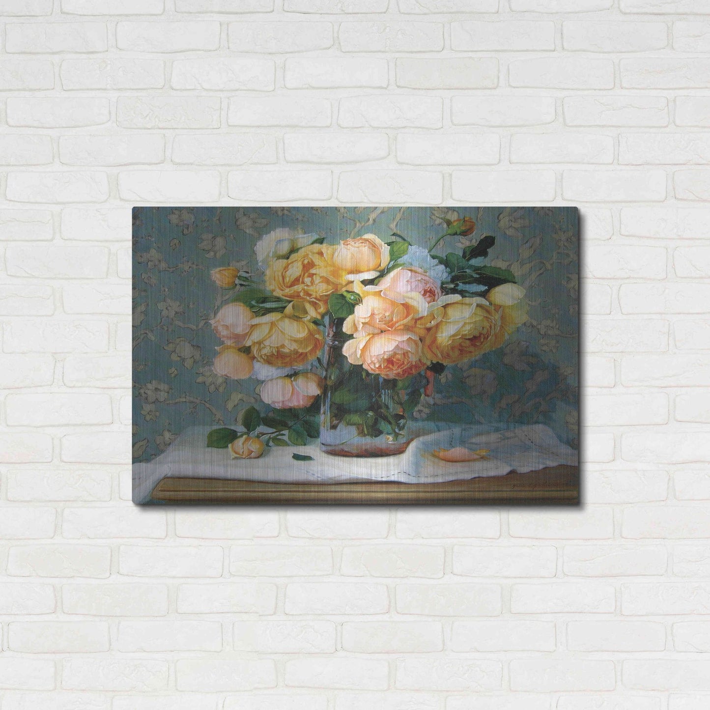 Luxe Metal Art 'Sherrie' by Robin Anderson, Metal Wall Art,36x24