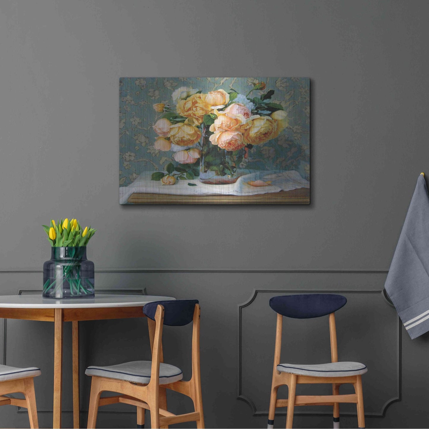 Luxe Metal Art 'Sherrie' by Robin Anderson, Metal Wall Art,36x24