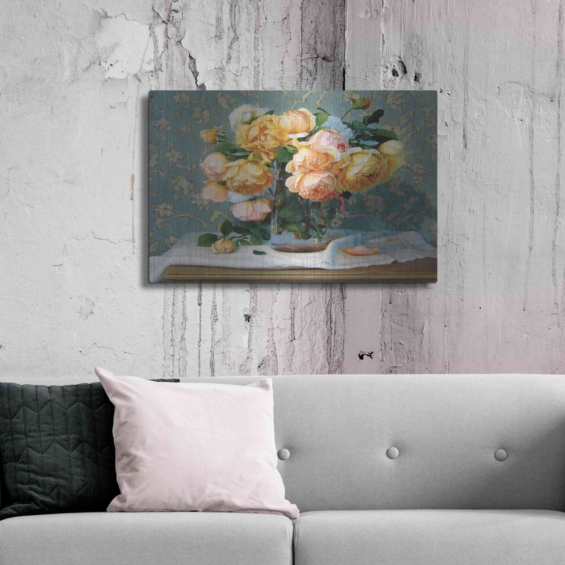 Luxe Metal Art 'Sherrie' by Robin Anderson, Metal Wall Art,36x24