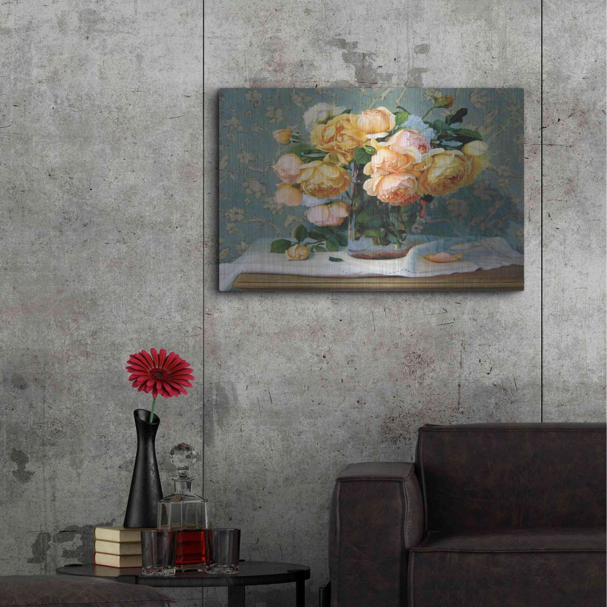 Luxe Metal Art 'Sherrie' by Robin Anderson, Metal Wall Art,36x24