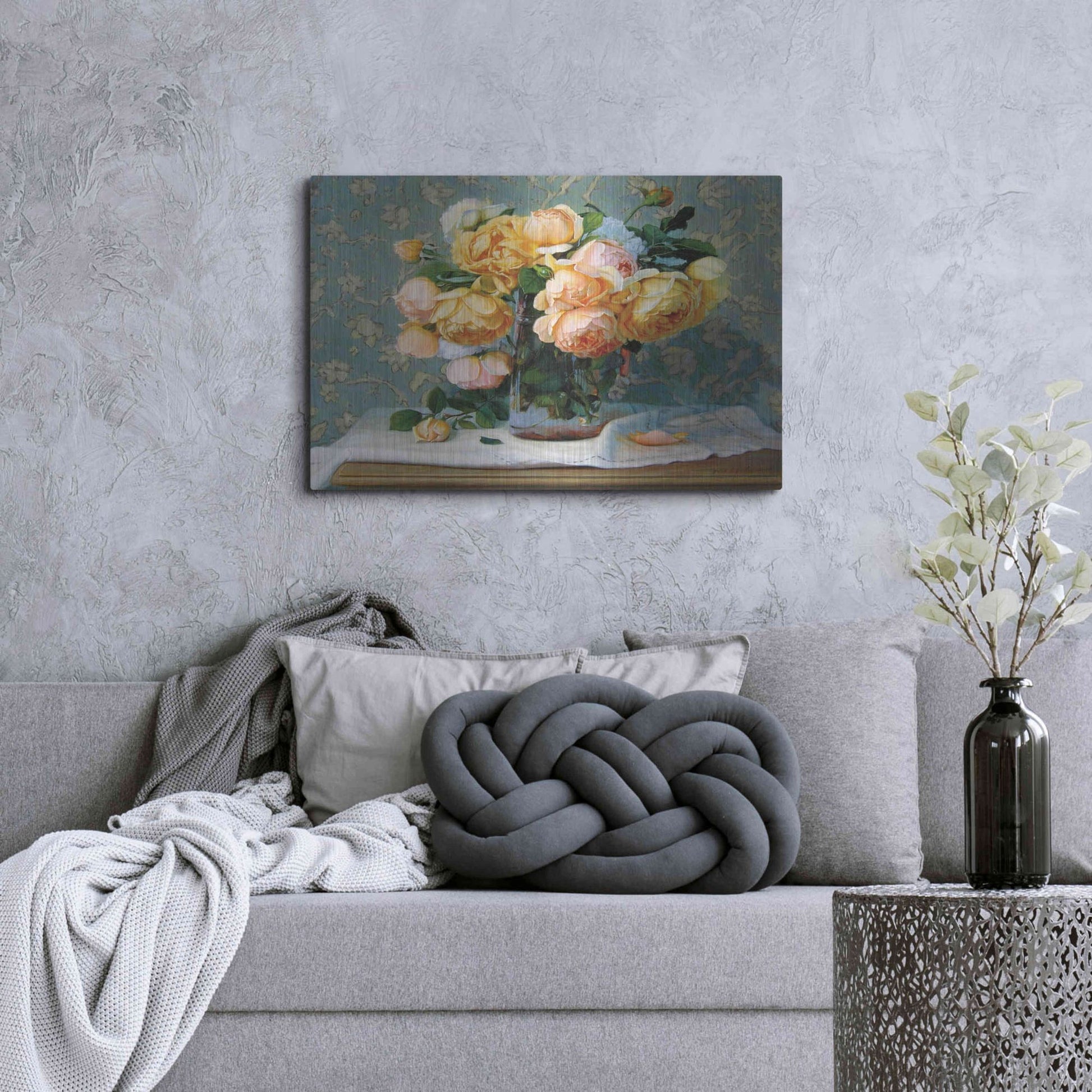 Luxe Metal Art 'Sherrie' by Robin Anderson, Metal Wall Art,36x24