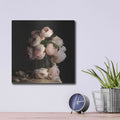 'Smitten by Roses Dark' by Leah McLean – Metal Wall Art, 12x12 room view