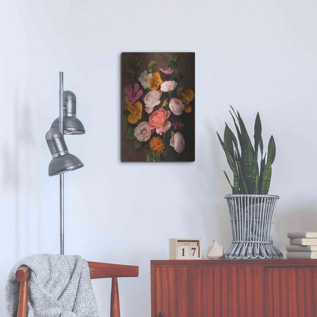 'A Pocket Full of Posies' by Leah McLean – Metal Wall Art, 16x24 room view