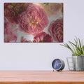 'Rose on White' by Leah McLean – Metal Wall Art, 16x12 room view