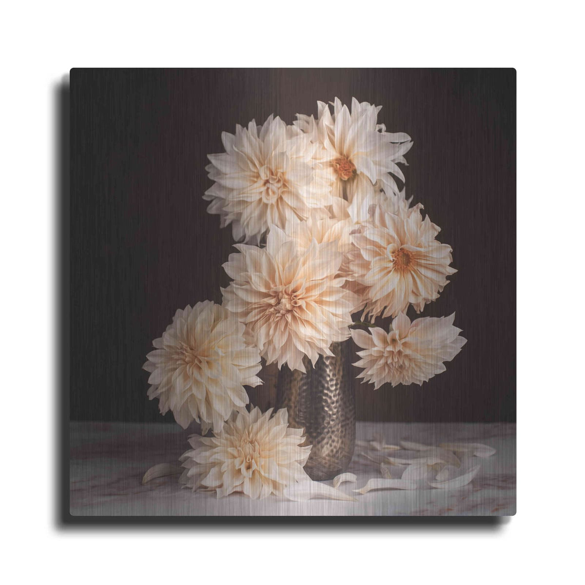 'Dahlia Cascade' by Leah McLean – Metal Wall Art