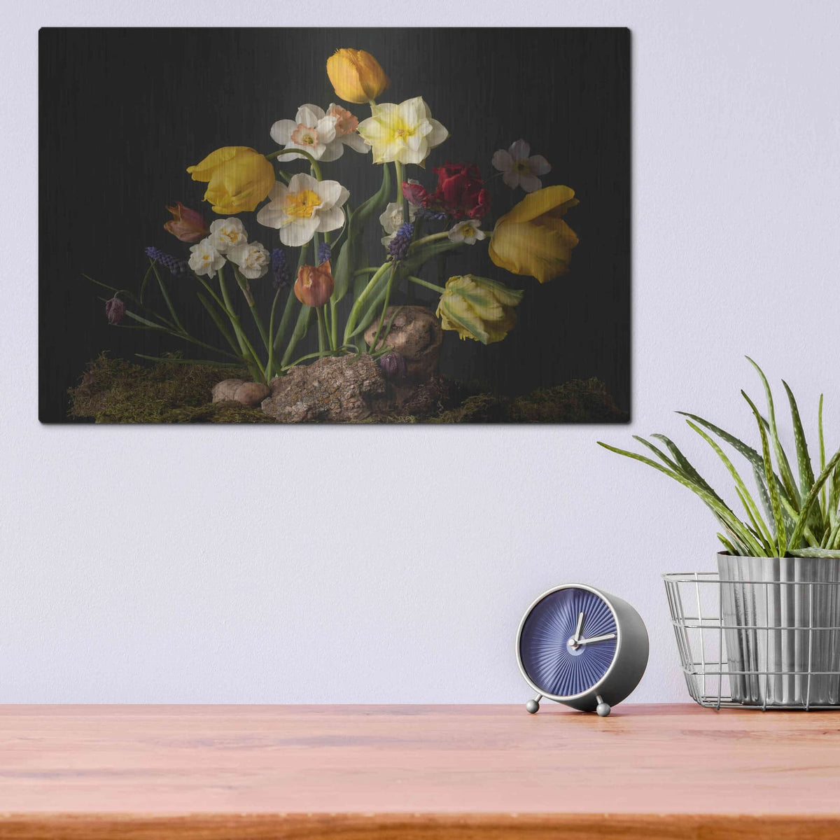 'Sunny Spring Bounty' by Leah McLean – Metal Wall Art, 16x12 room view