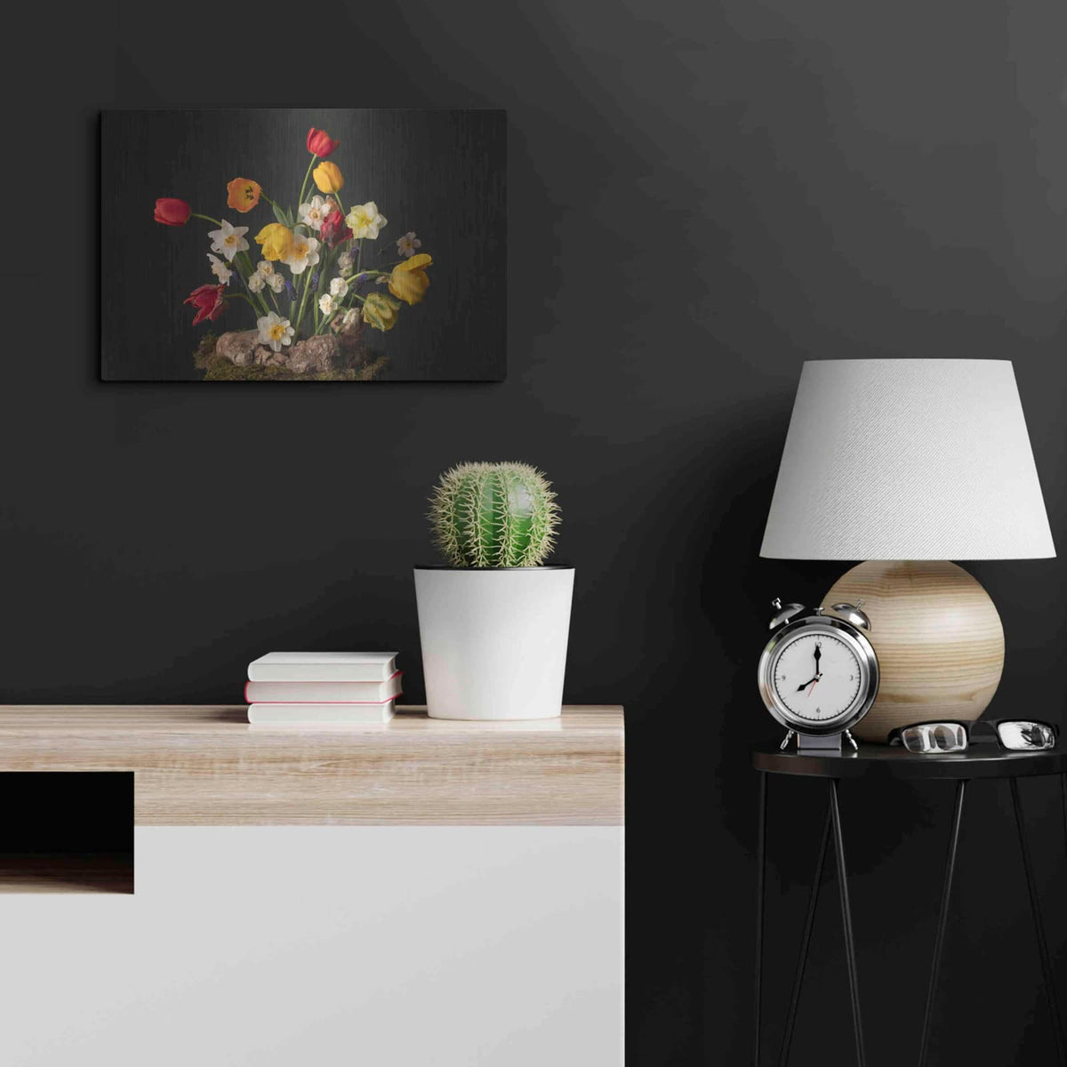 'Spring Fling Blooms' by Leah McLean – Metal Wall Art, 24x16 room view