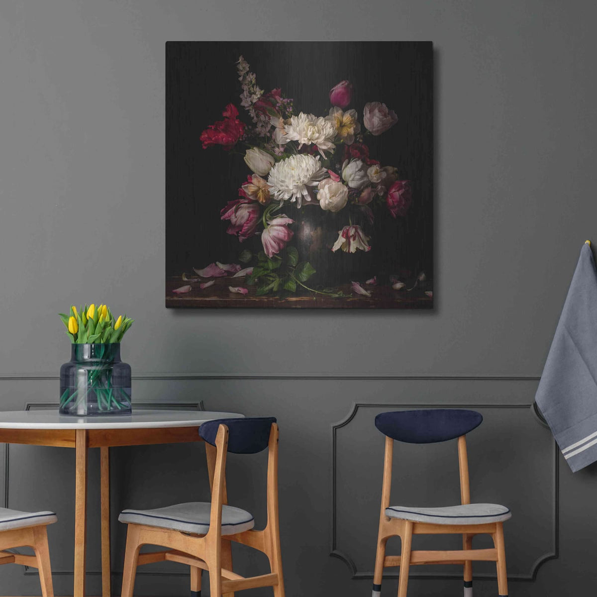 'Mums the Word' by Leah McLean – Metal Wall Art, 36x36 room view