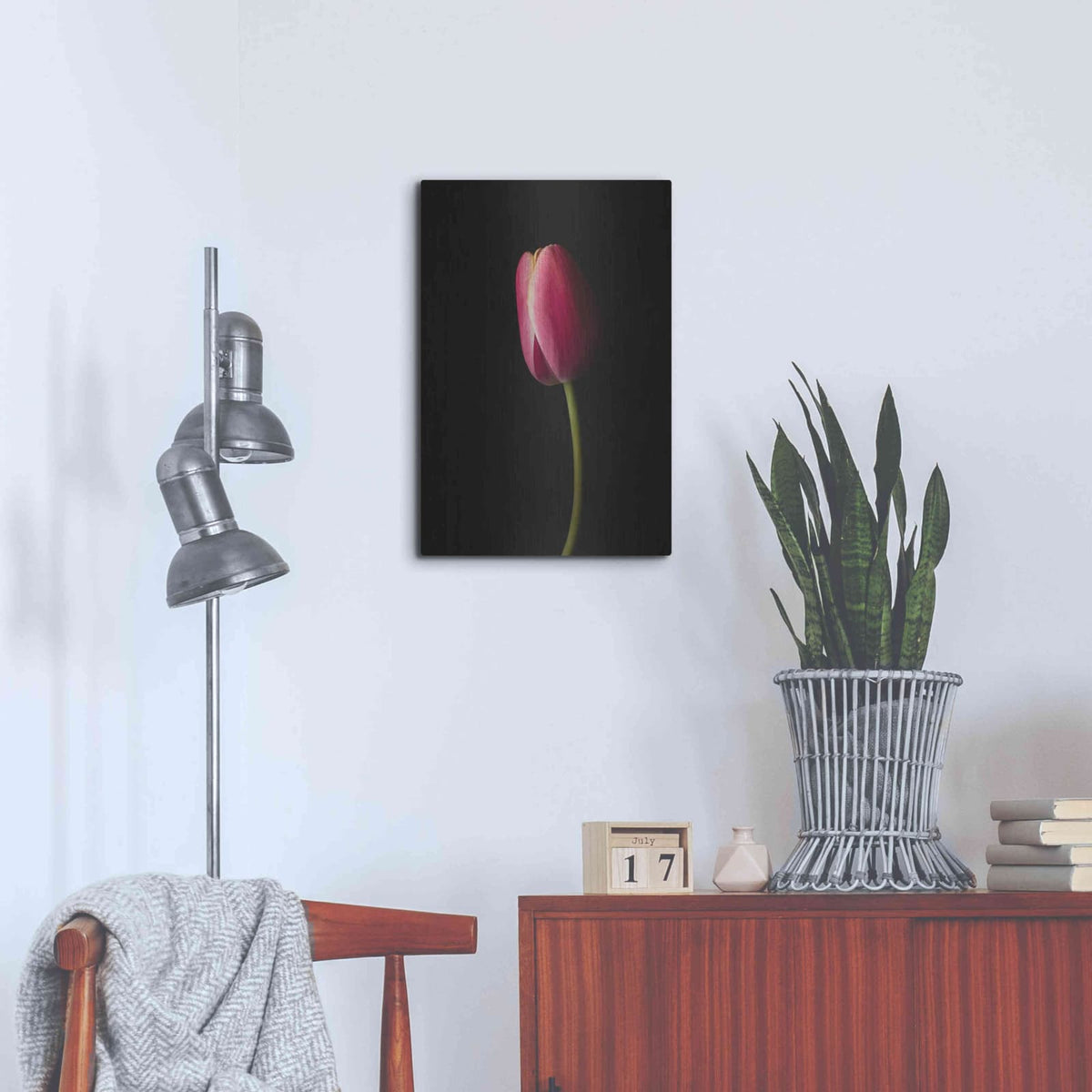 'Perfect Curve' by Leah McLean – Metal Wall Art, 16x24 room view