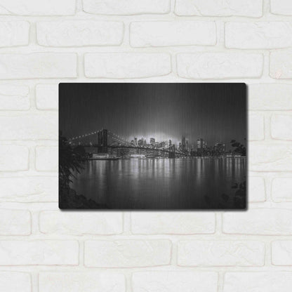 Luxe Metal Art 'Bright Lights of New York' by Nicklas Gustafsson, Metal Wall Art,16x12