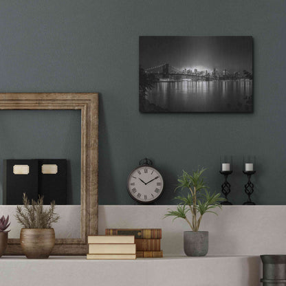 Luxe Metal Art 'Bright Lights of New York' by Nicklas Gustafsson, Metal Wall Art,16x12