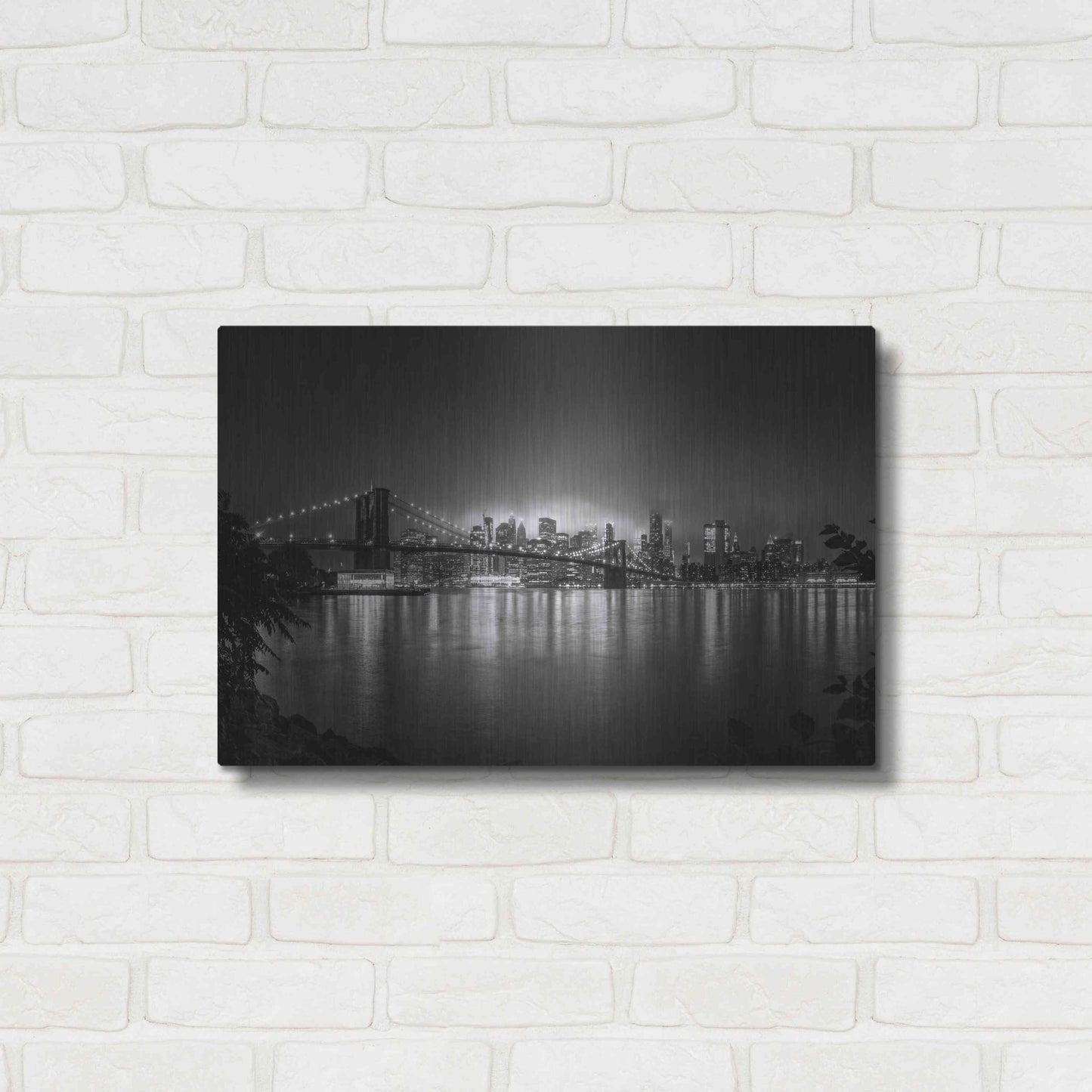 Luxe Metal Art 'Bright Lights of New York' by Nicklas Gustafsson, Metal Wall Art,24x16