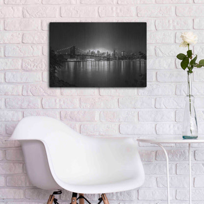 Luxe Metal Art 'Bright Lights of New York' by Nicklas Gustafsson, Metal Wall Art,24x16