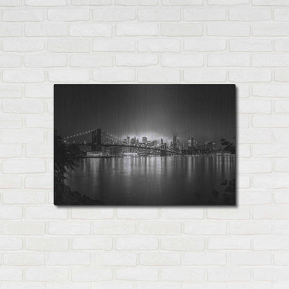 Luxe Metal Art 'Bright Lights of New York' by Nicklas Gustafsson, Metal Wall Art,36x24