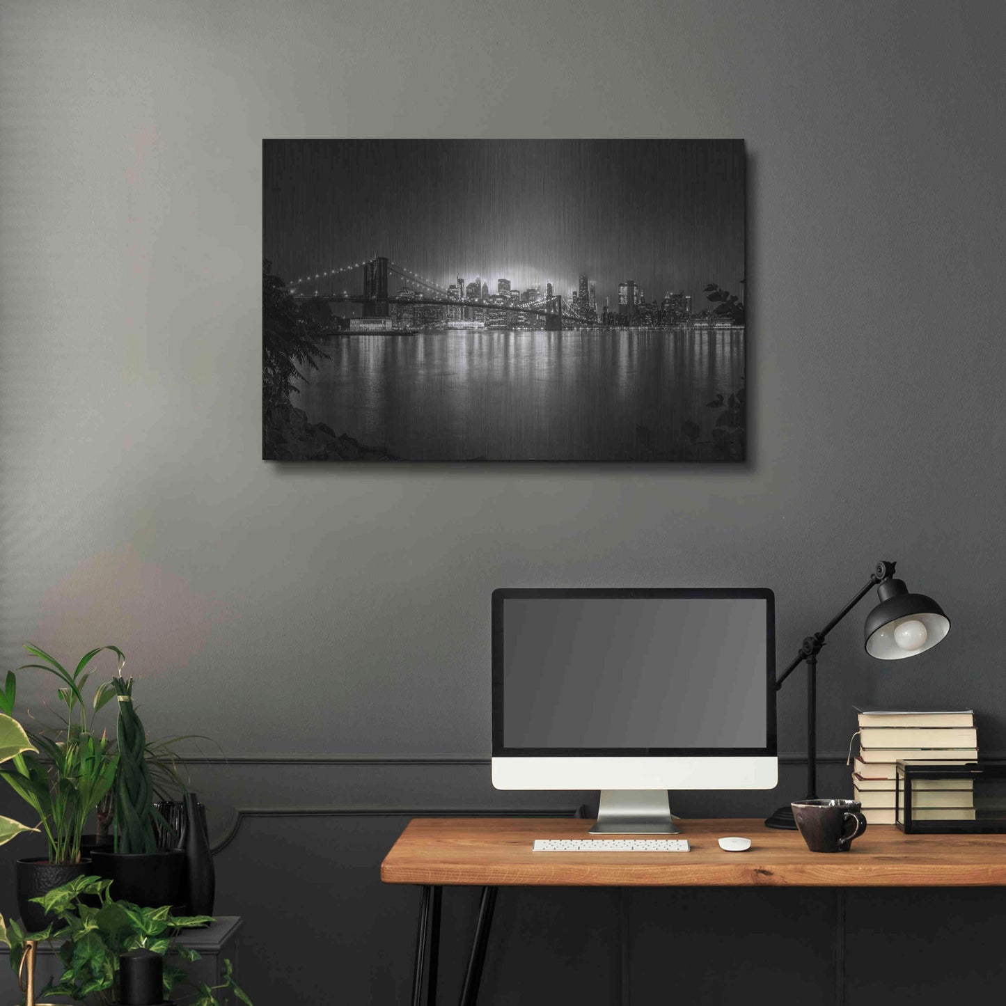 Luxe Metal Art 'Bright Lights of New York' by Nicklas Gustafsson, Metal Wall Art,36x24