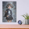 'Girl With Cat' by Alexander Gunin – Metal Wall Art, 12x16 room view