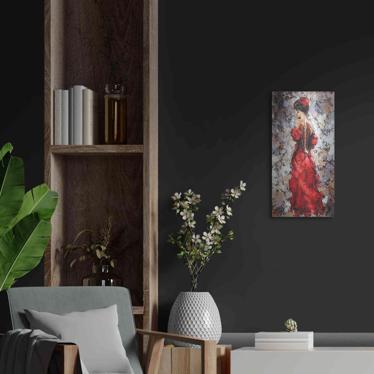 'Baile' by Alexander Gunin – Metal Wall Art, 12x24 room view