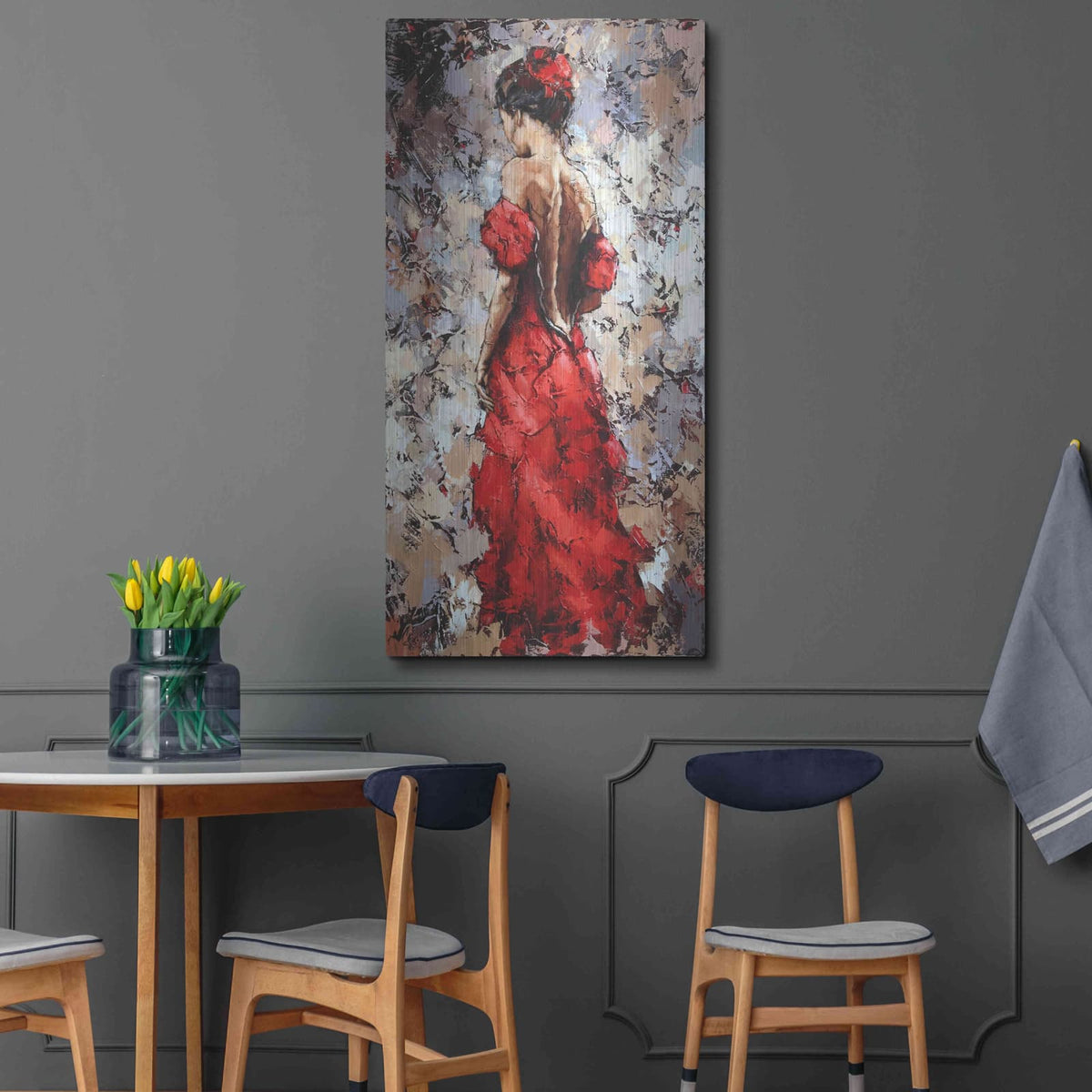 'Baile' by Alexander Gunin – Metal Wall Art, 24x48 room view