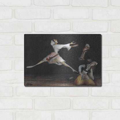 Luxe Metal Art 'Cuca e Maleve' by Samedin Asllani, Metal Wall Art,16x12