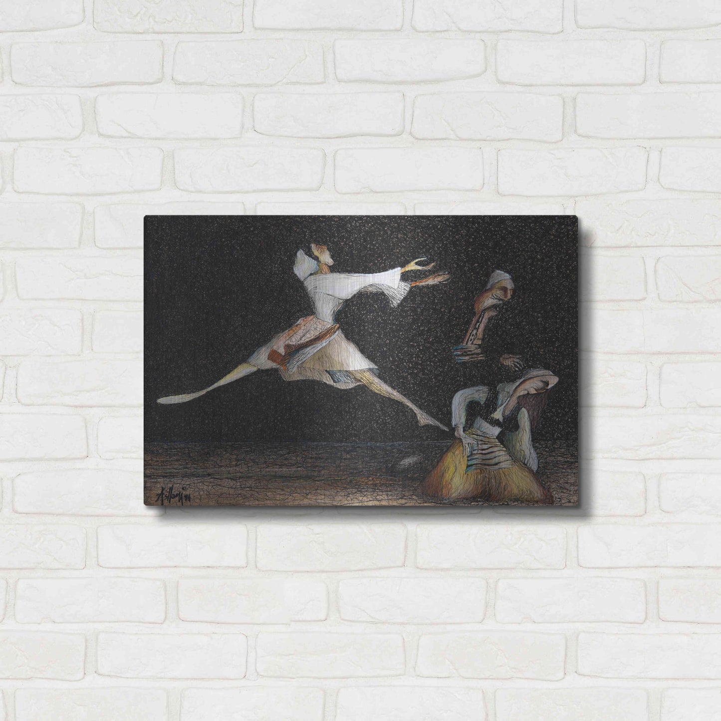 Luxe Metal Art 'Cuca e Maleve' by Samedin Asllani, Metal Wall Art,24x16