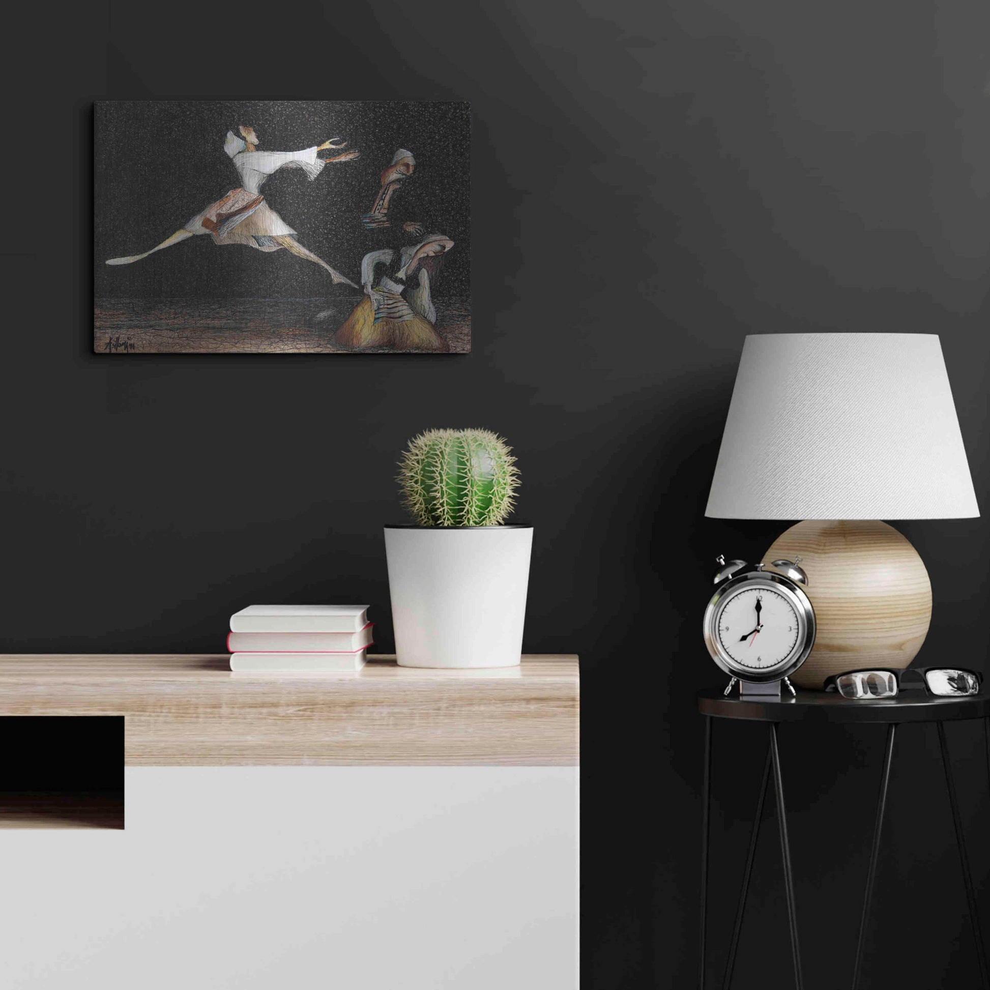 Luxe Metal Art 'Cuca e Maleve' by Samedin Asllani, Metal Wall Art,24x16