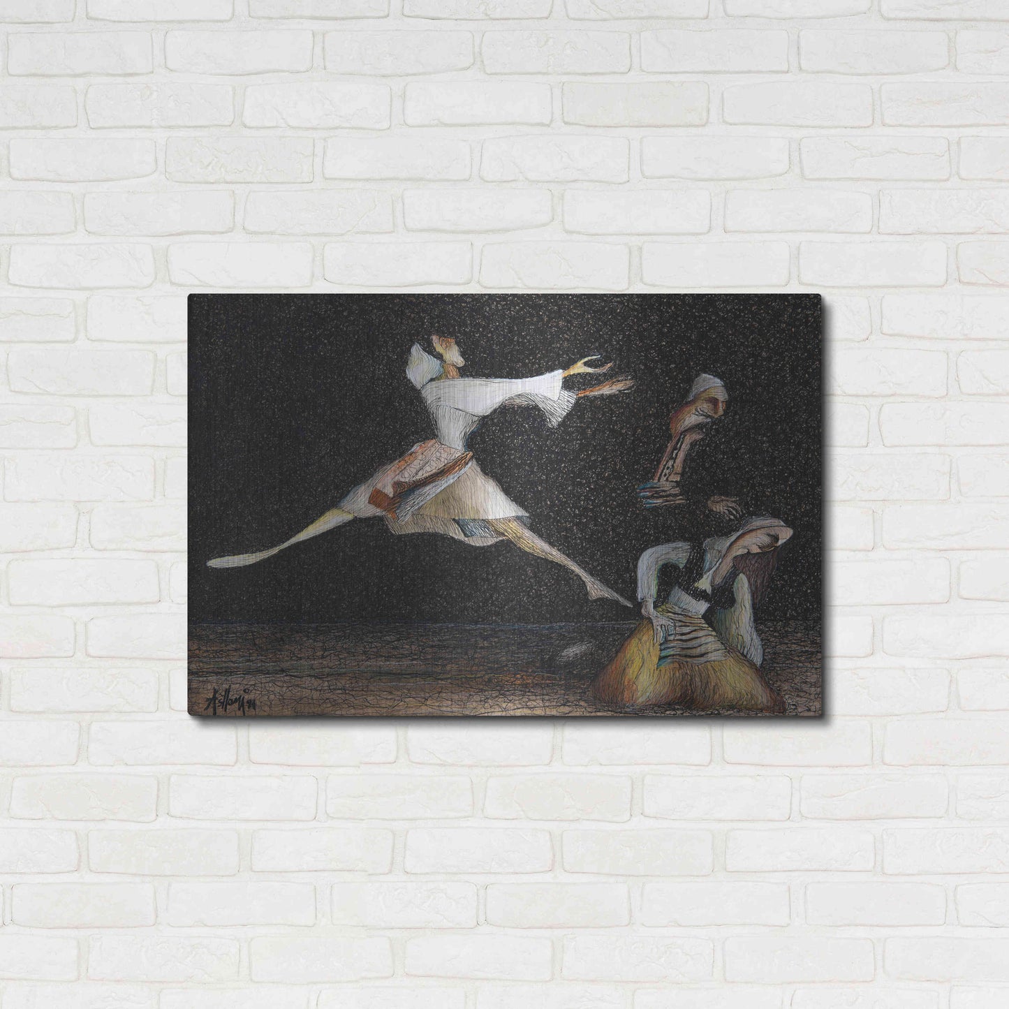 Luxe Metal Art 'Cuca e Maleve' by Samedin Asllani, Metal Wall Art,36x24