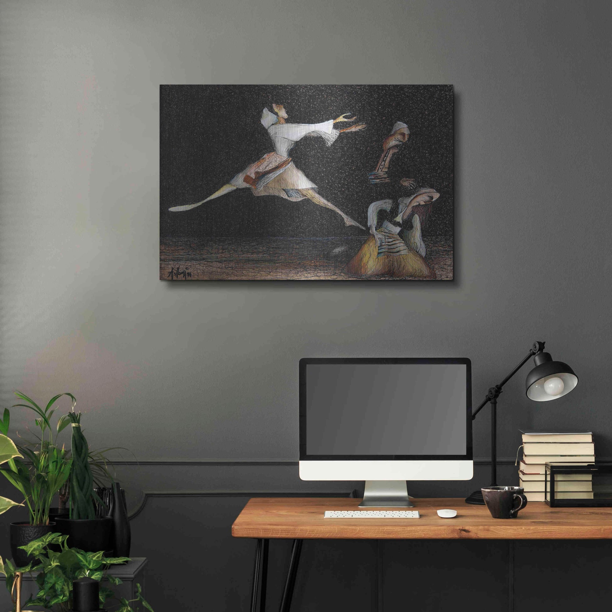 Luxe Metal Art 'Cuca e Maleve' by Samedin Asllani, Metal Wall Art,36x24