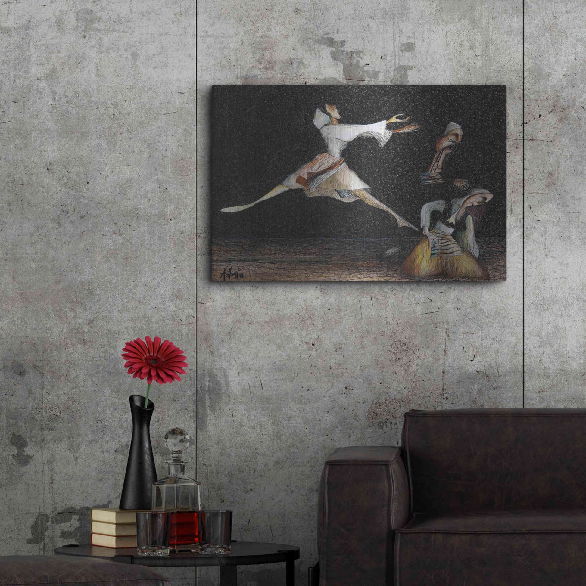 Luxe Metal Art 'Cuca e Maleve' by Samedin Asllani, Metal Wall Art,36x24
