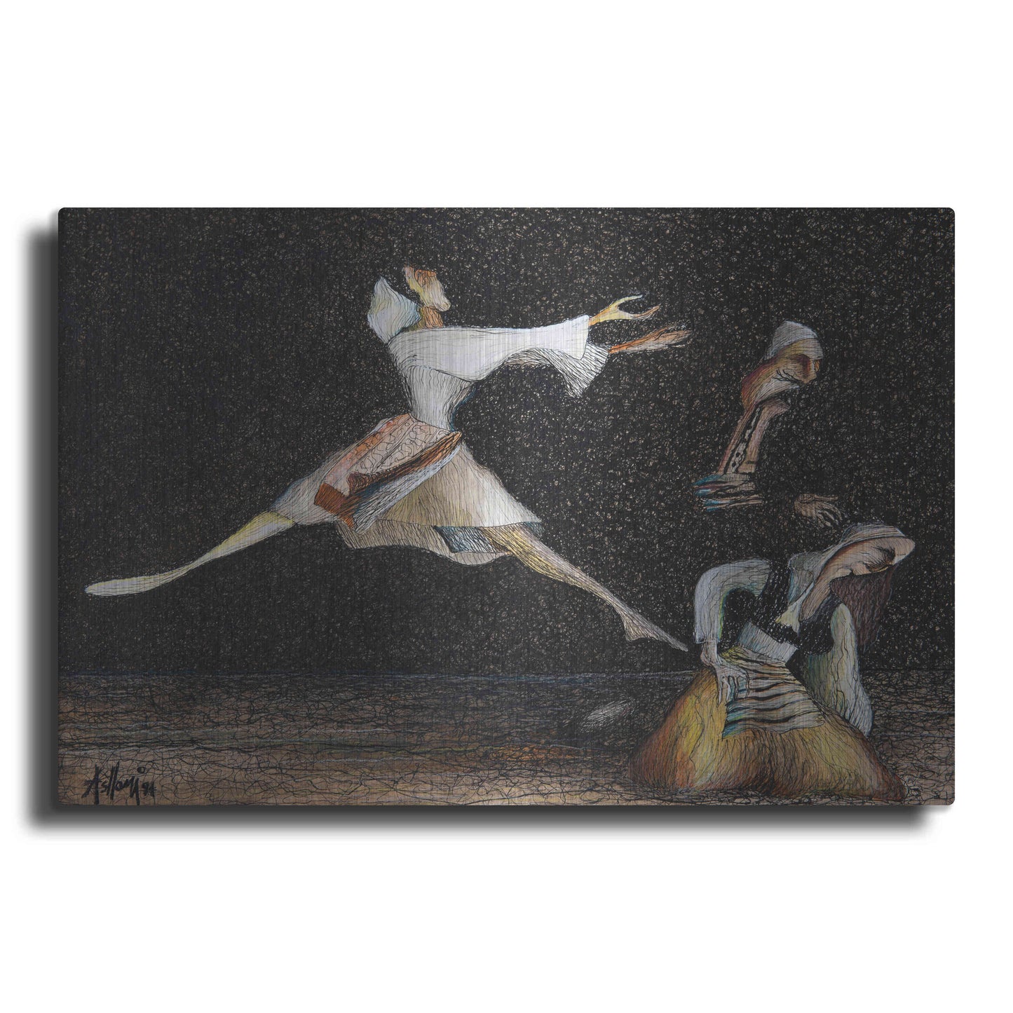 Luxe Metal Art 'Cuca e Maleve' by Samedin Asllani, Metal Wall Art