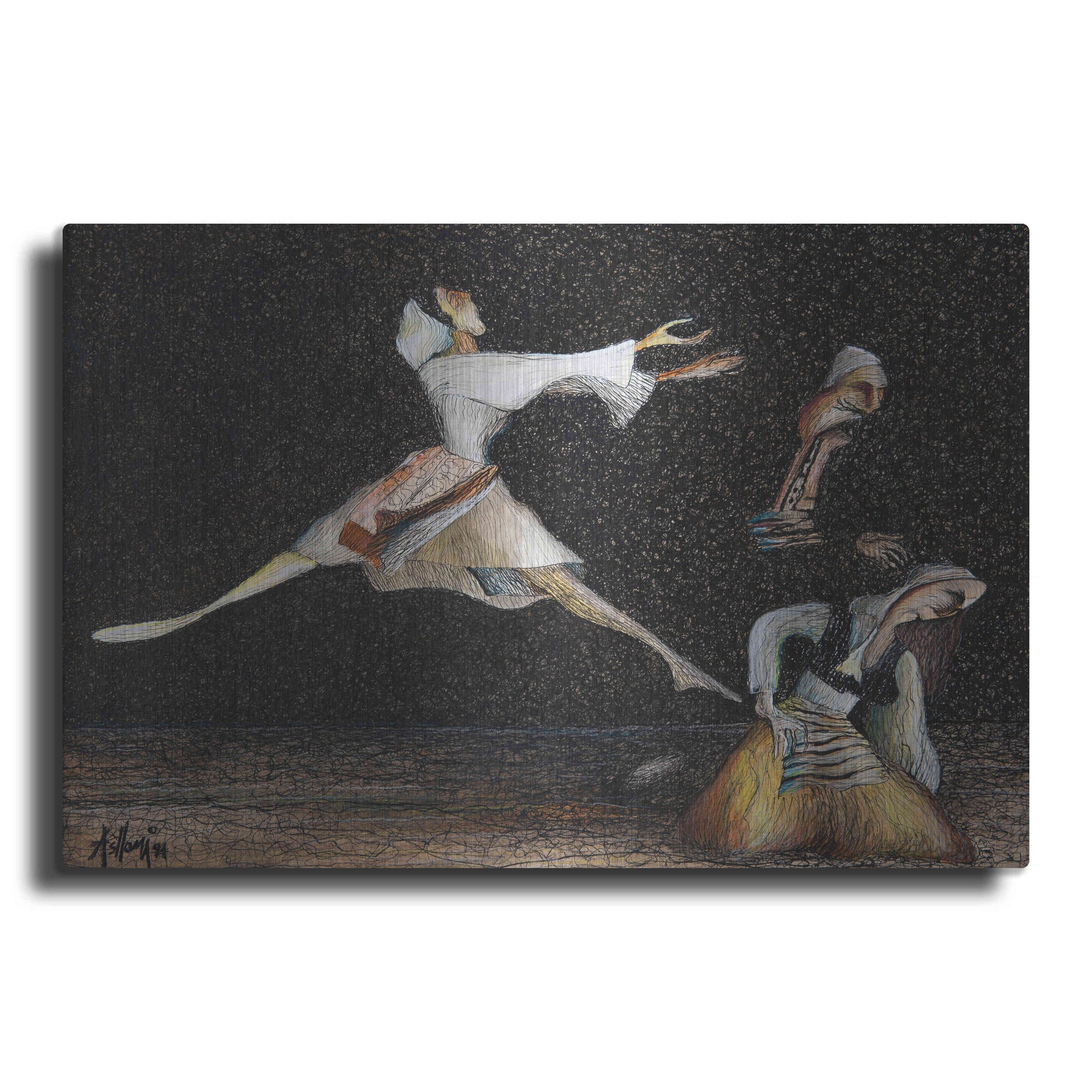 Luxe Metal Art 'Cuca e Maleve' by Samedin Asllani, Metal Wall Art