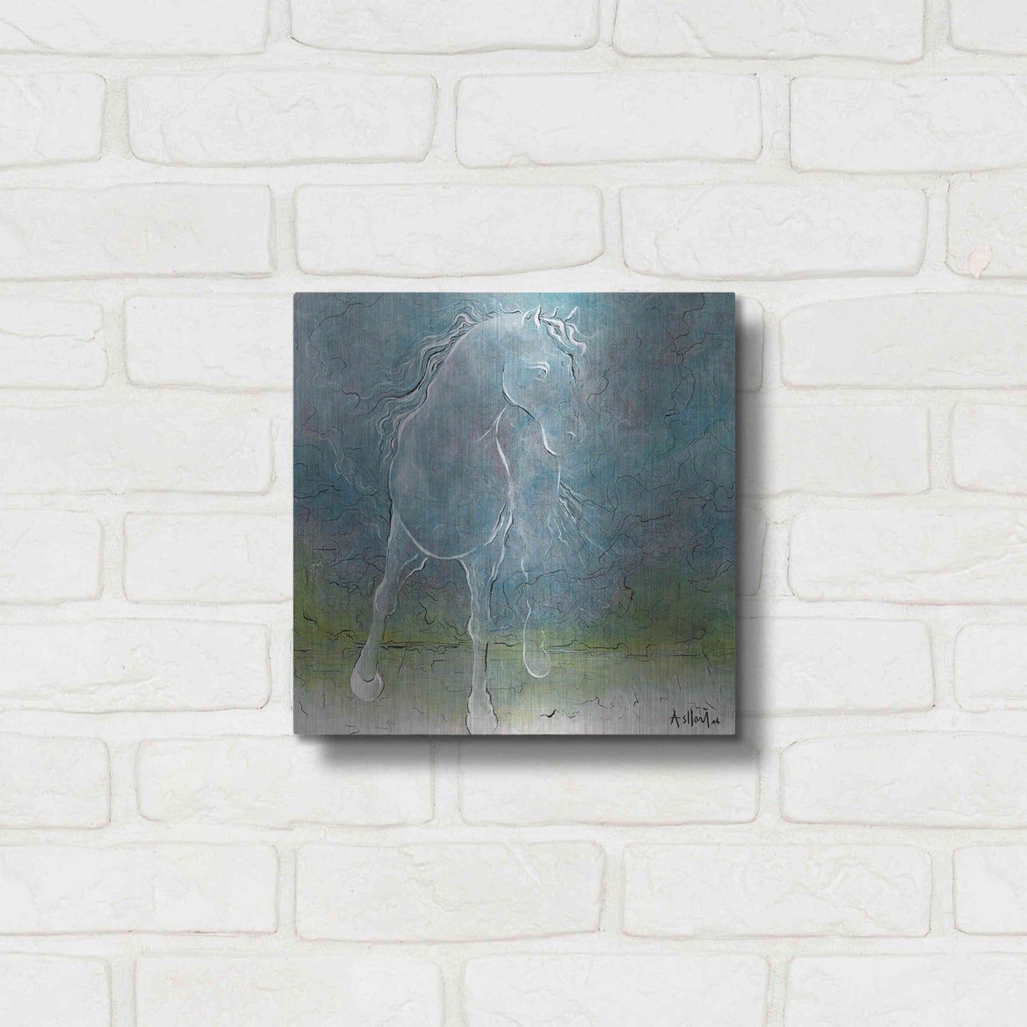 Luxe Metal Art 'And You' by Samedin Asllani, Metal Wall Art,12x12