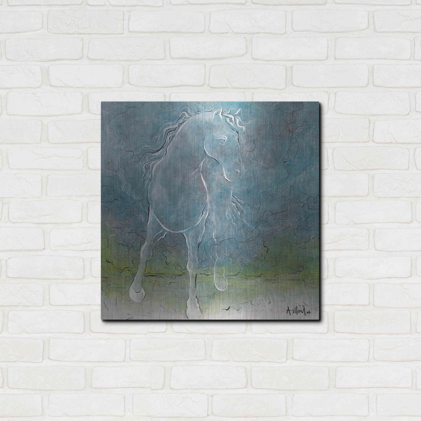 Luxe Metal Art 'And You' by Samedin Asllani, Metal Wall Art,24x24