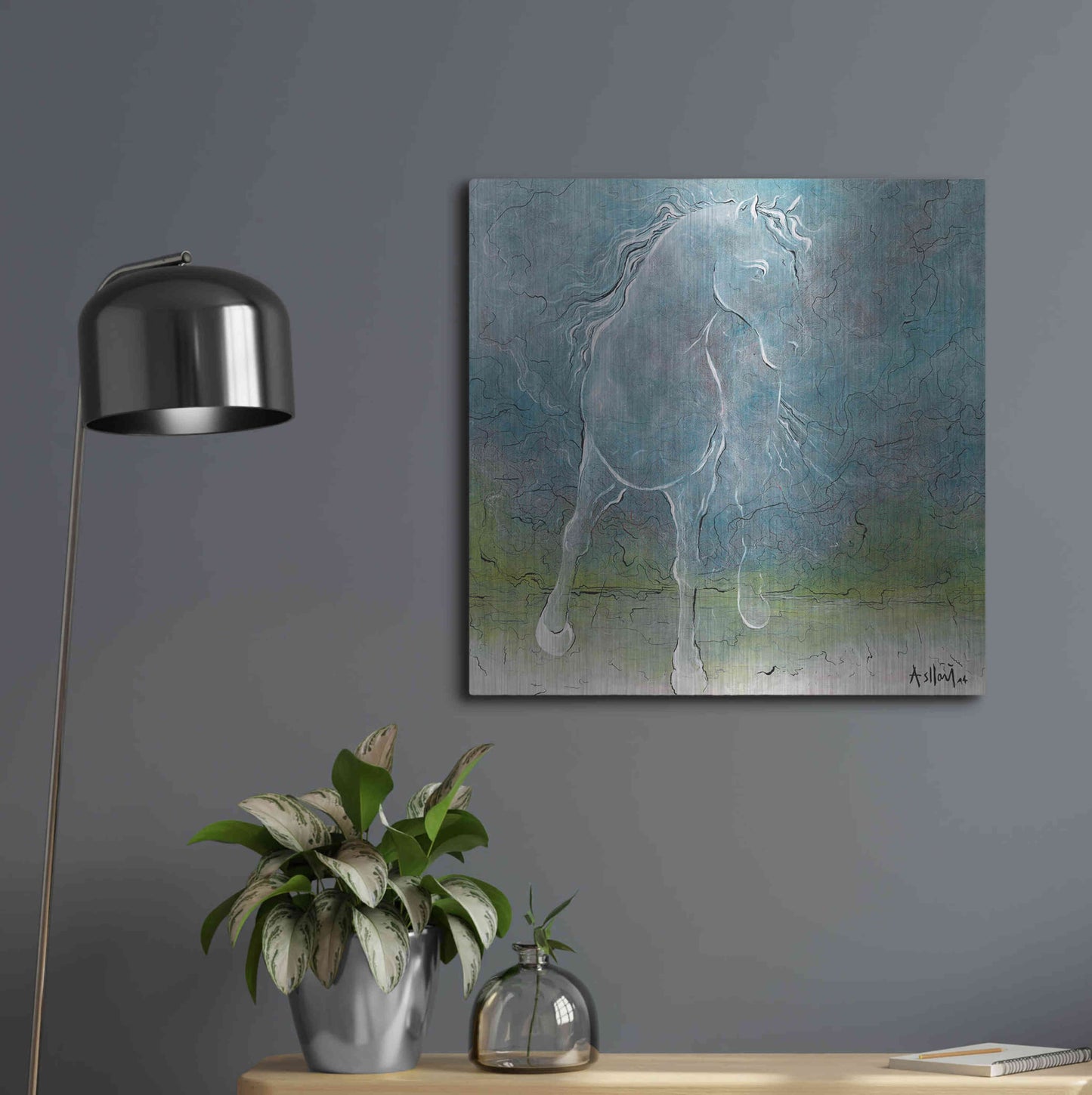 Luxe Metal Art 'And You' by Samedin Asllani, Metal Wall Art,24x24