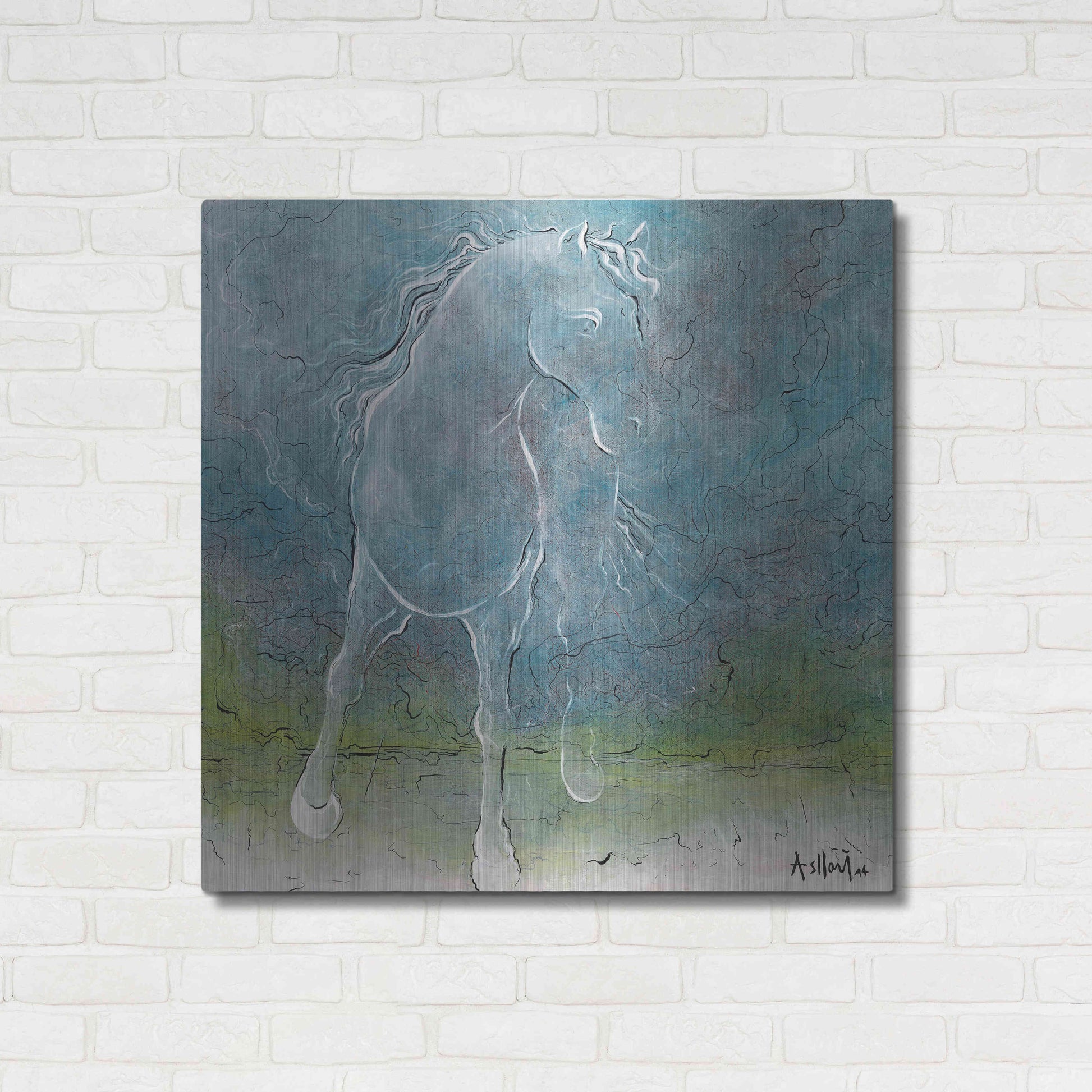 Luxe Metal Art 'And You' by Samedin Asllani, Metal Wall Art,36x36