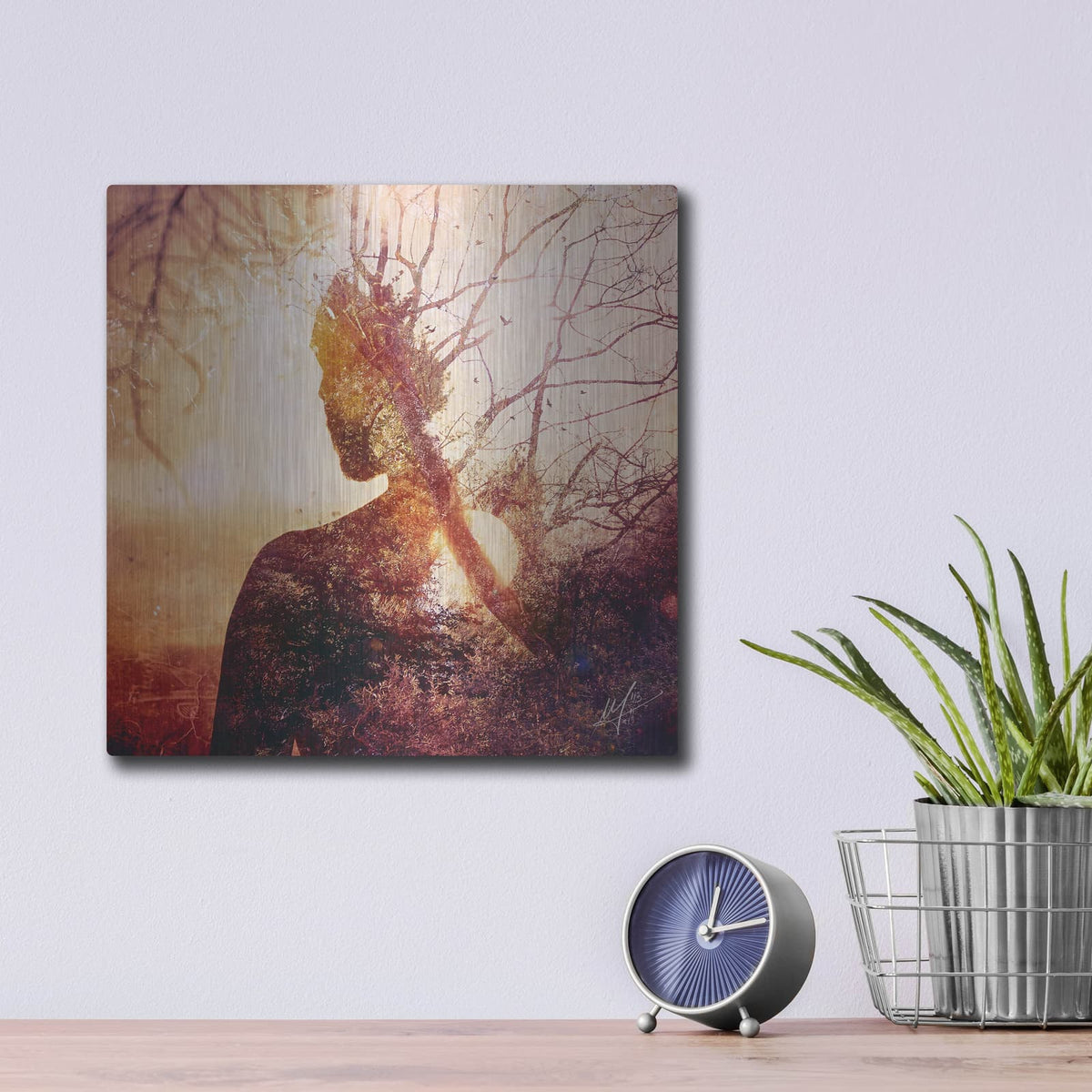 'Maps' by Mario Sanchez Nevado – Metal Wall Art, 12x12 room view