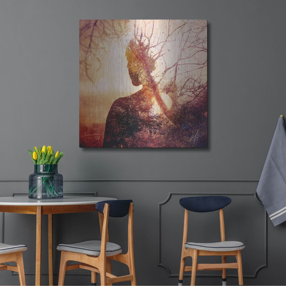 'Maps' by Mario Sanchez Nevado – Metal Wall Art, 36x36 room view
