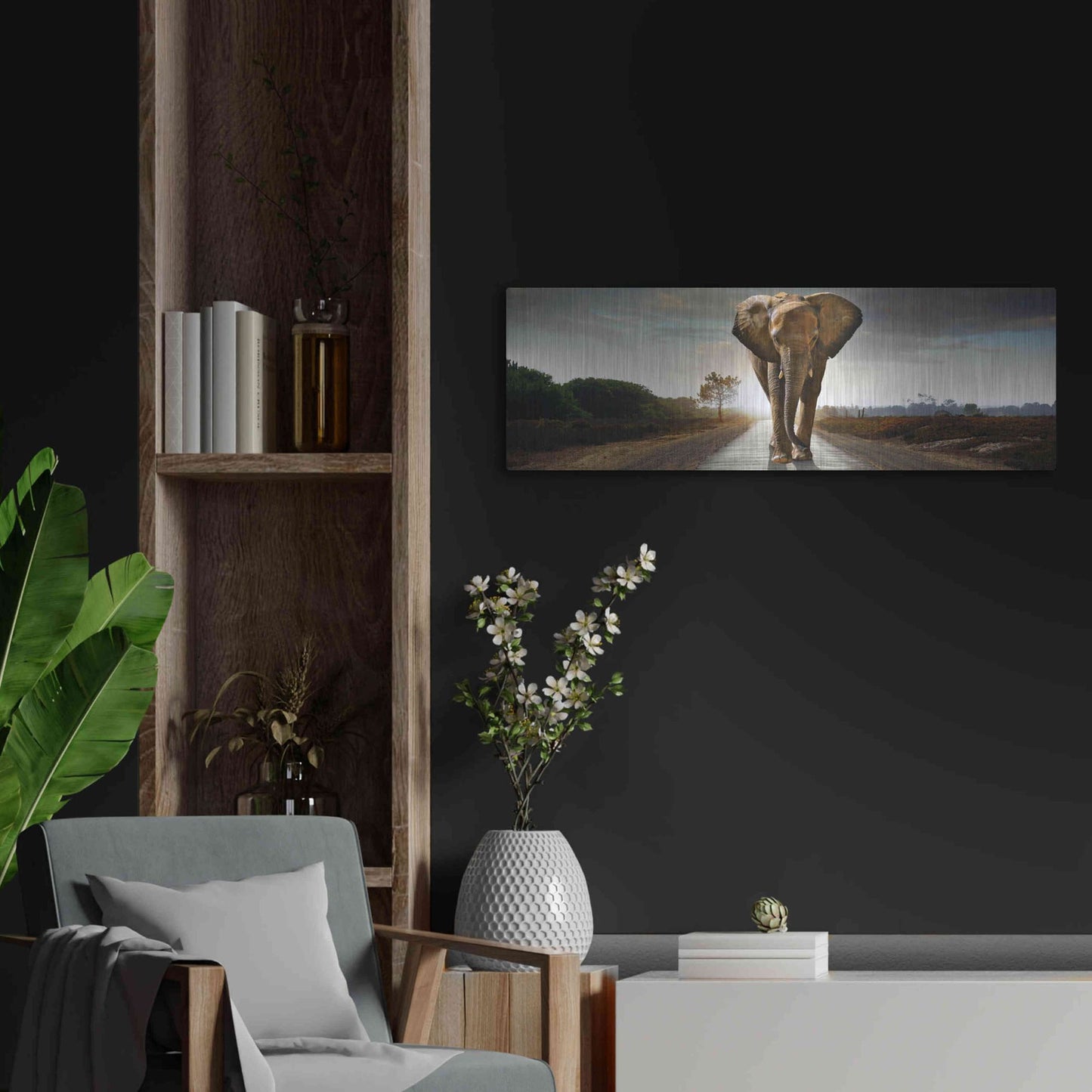 Luxe Metal Art 'Bigger Than Life' by Luxe Portfolio, Metal Wall Art,36x12