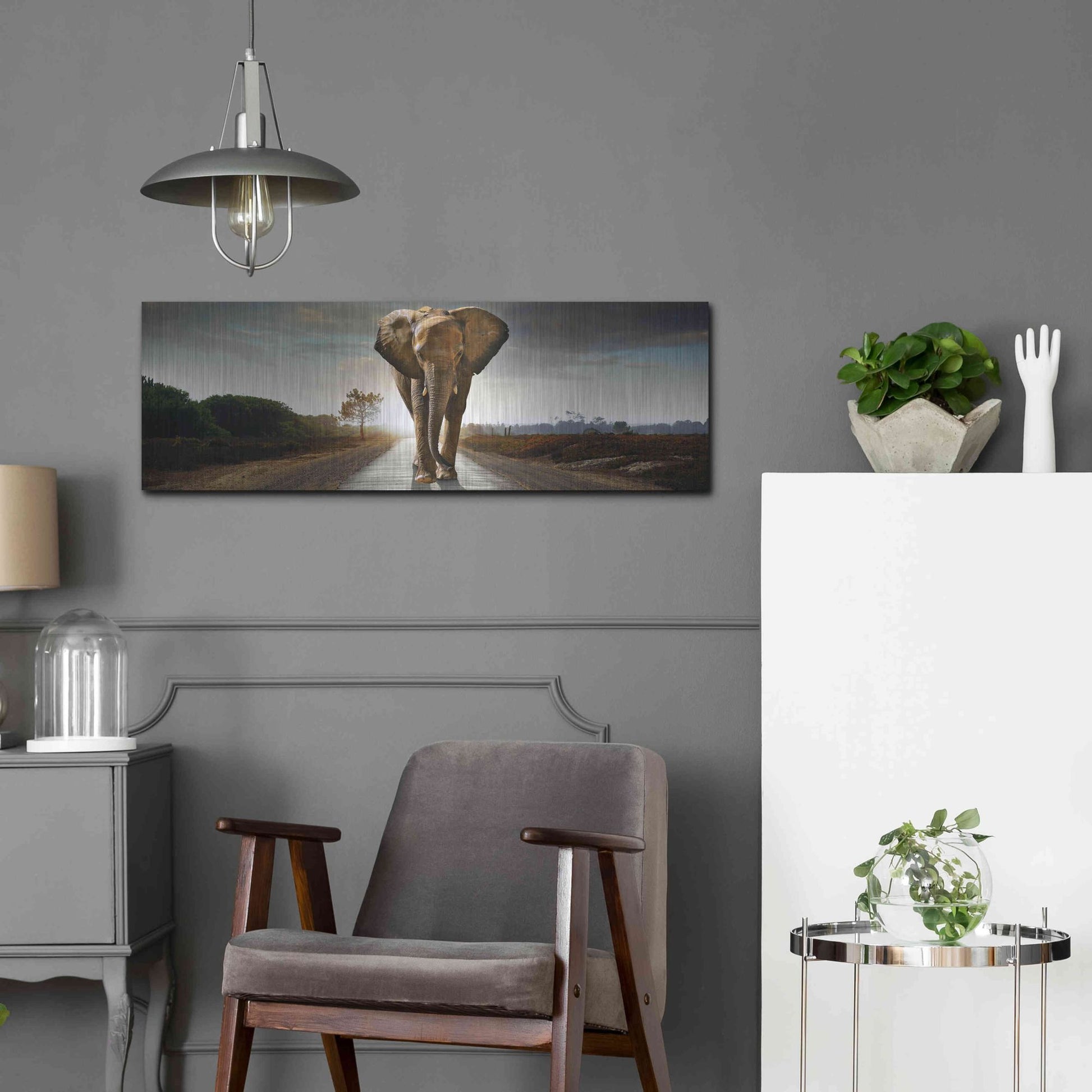 Luxe Metal Art 'Bigger Than Life' by Luxe Portfolio, Metal Wall Art,36x12