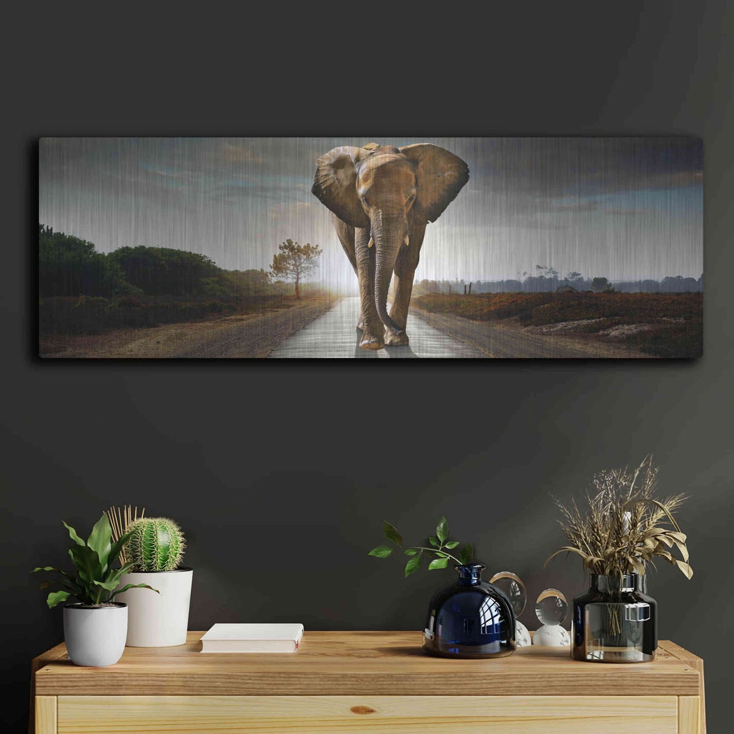 Luxe Metal Art 'Bigger Than Life' by Luxe Portfolio, Metal Wall Art,36x12