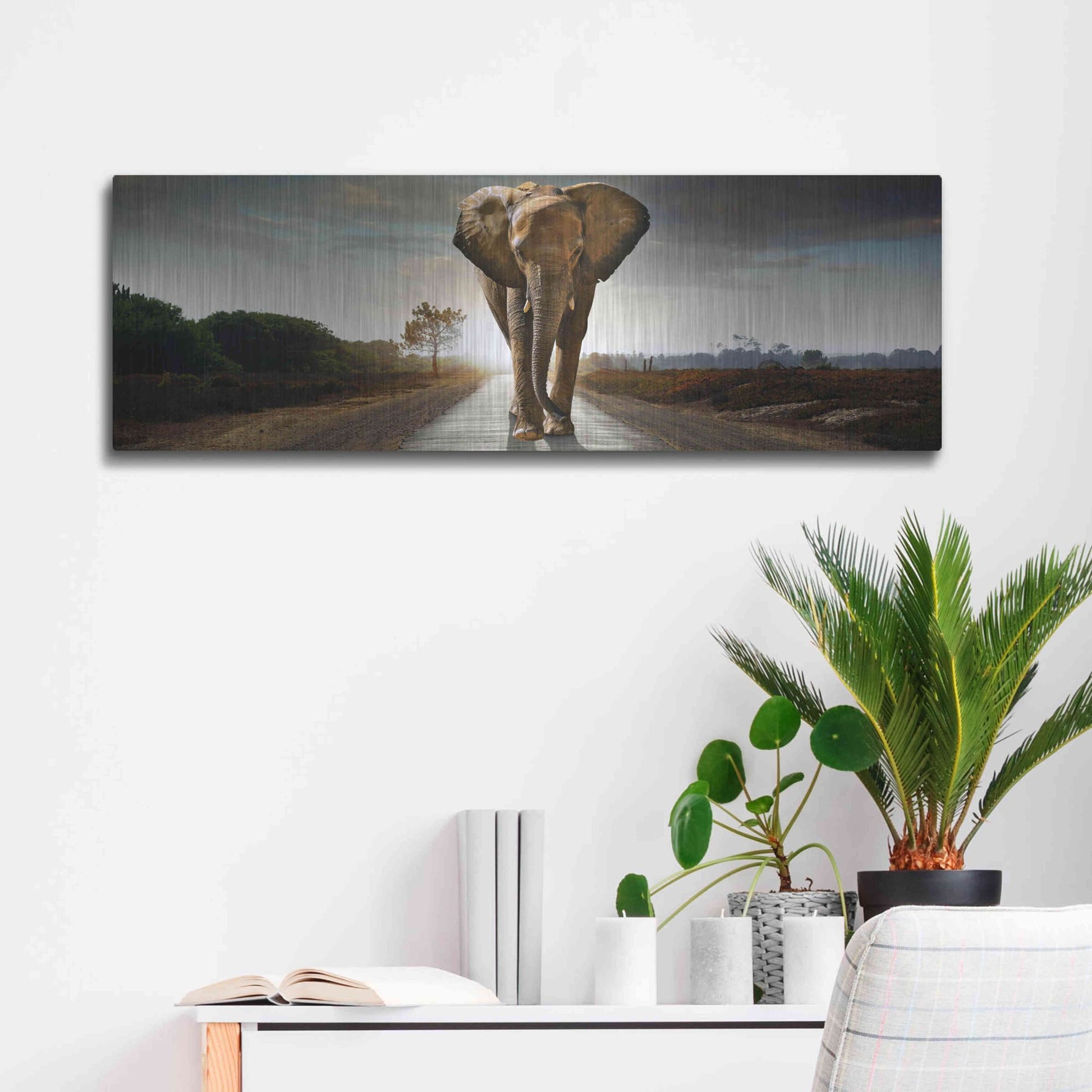 Luxe Metal Art 'Bigger Than Life' by Luxe Portfolio, Metal Wall Art,36x12