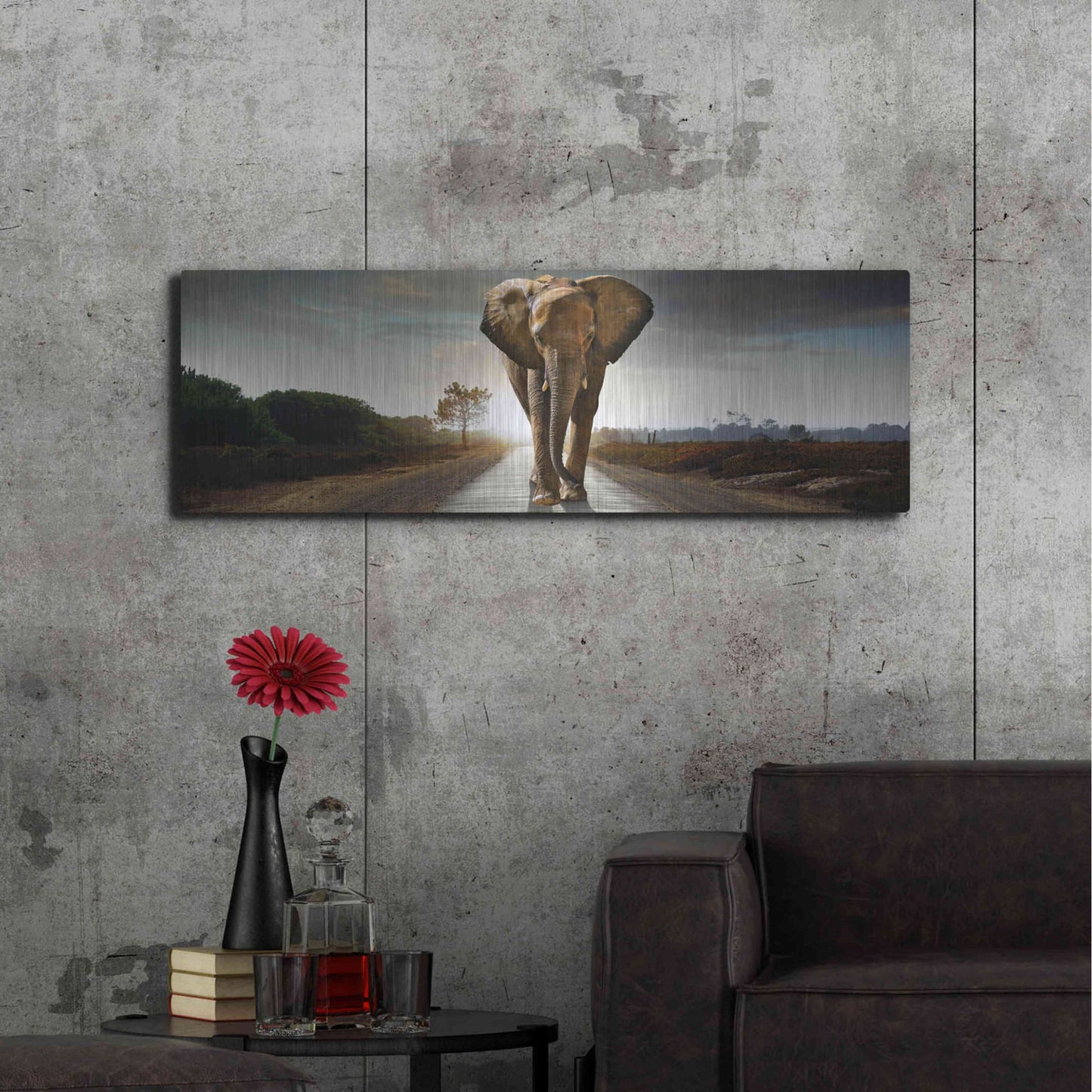 Luxe Metal Art 'Bigger Than Life' by Luxe Portfolio, Metal Wall Art,48x16